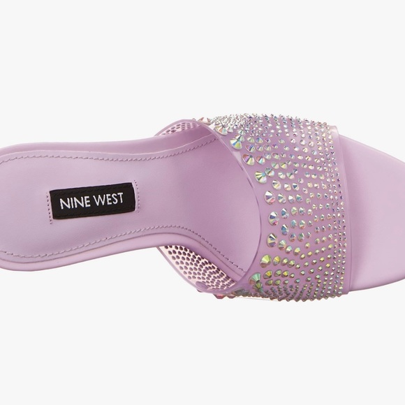 Nine West ZipTip3 Lilac Mule High Heel Sandals  Women’s size 8.5 Brand New - Picture 3 of 8